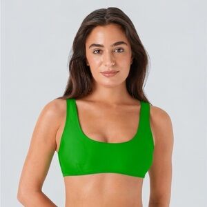 Halara Solid U Neck Bikini Top XS